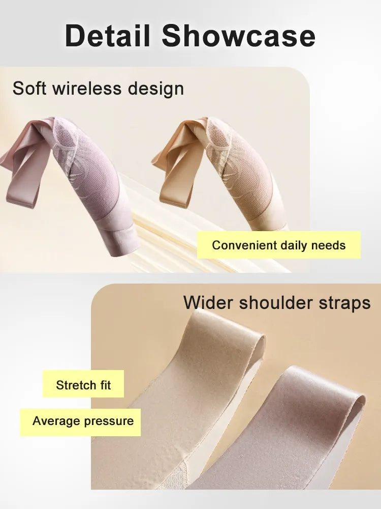 wear Lace Front Closure Bra Full Coverage Secure Support Wireless Sleep Comfort