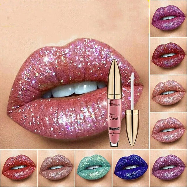 🔥New Year Sale 49% Off - Diamond Shiny Waterproof Lip Gloss🎁