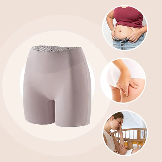 🔥BUY 1 GET 1 FREE🔥Women High-waist Ice Silk Underwear with Tummy-control Hip-lifting