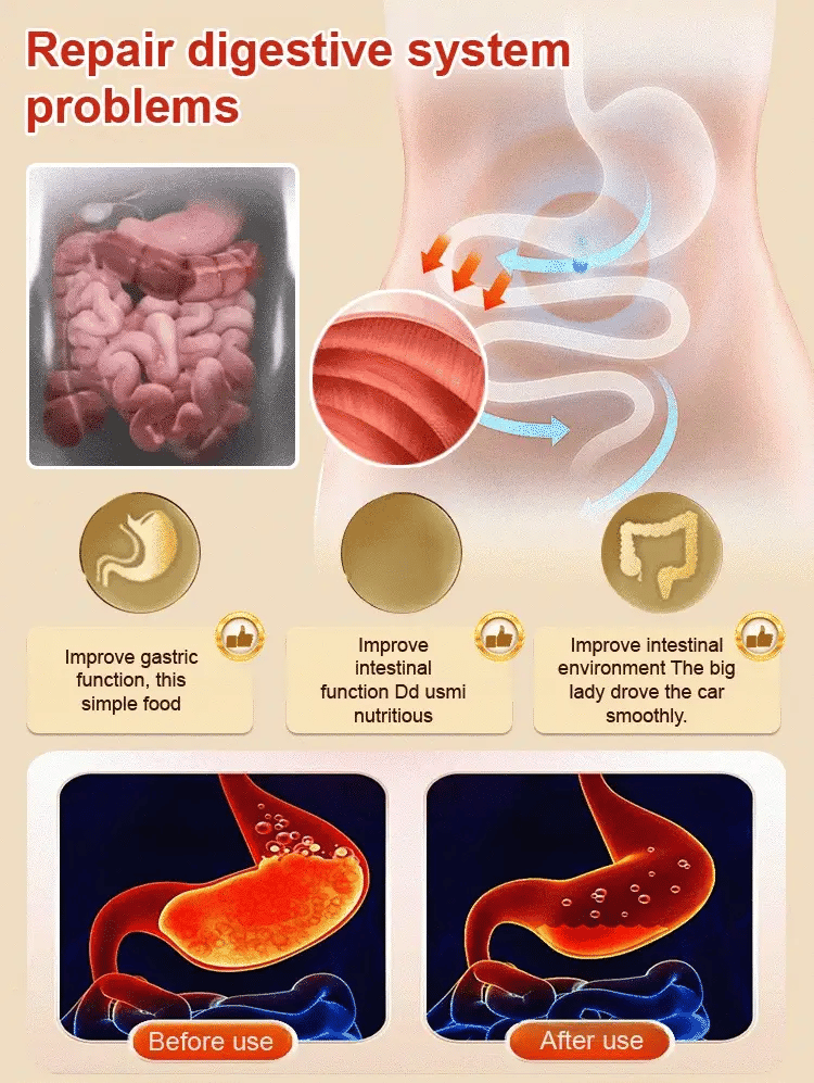 🔥[Gastrointestinal problems cured with a single touch]🔥 Medical antipyretic gel for promoting qi circu
