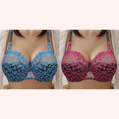 🔥Pay 1 Get 3(3packs)🔥PLUS SIZE BRA WOMEN UNDERWEAR WIRE FREE COMFORT SOFT THIN BREATHABLE