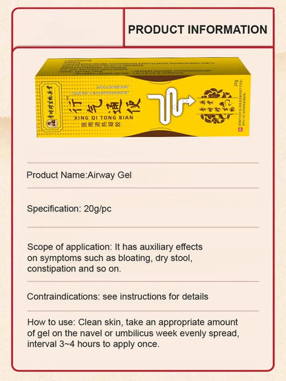 🔥[Gastrointestinal problems cured with a single touch]🔥 Medical antipyretic gel for promoting qi circu