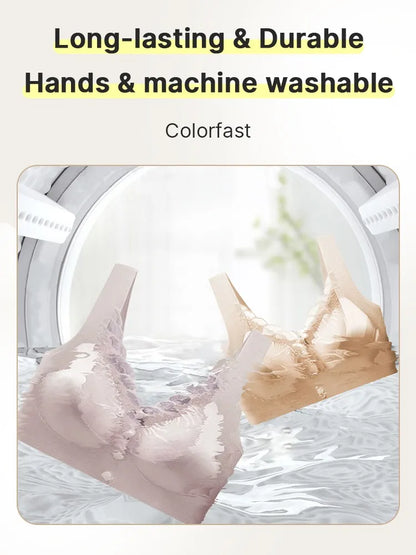 wear Lace Front Closure Bra Full Coverage Secure Support Wireless Sleep Comfort