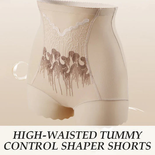 High-waisted tummy control shorts for women