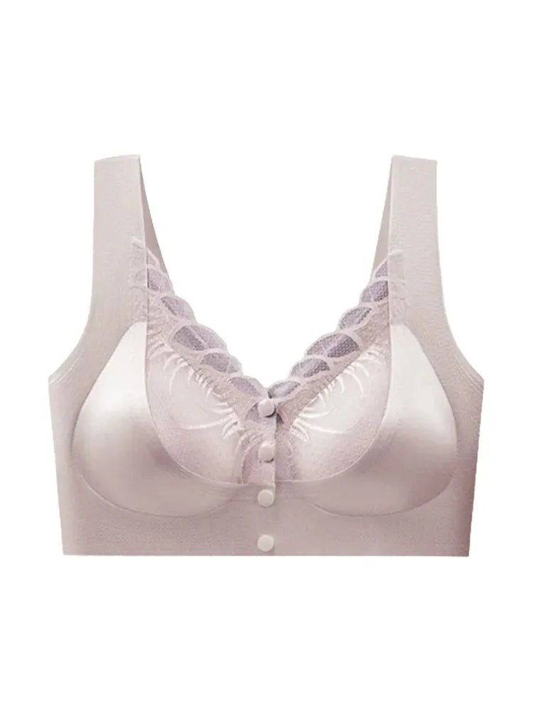 wear Lace Front Closure Bra Full Coverage Secure Support Wireless Sleep Comfort