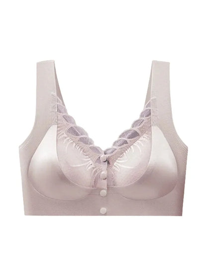 wear Lace Front Closure Bra Full Coverage Secure Support Wireless Sleep Comfort