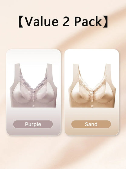 wear Lace Front Closure Bra Full Coverage Secure Support Wireless Sleep Comfort