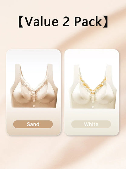 wear Lace Front Closure Bra Full Coverage Secure Support Wireless Sleep Comfort