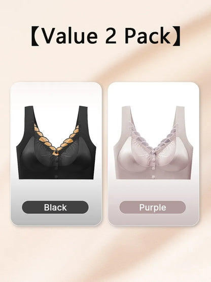 wear Lace Front Closure Bra Full Coverage Secure Support Wireless Sleep Comfort