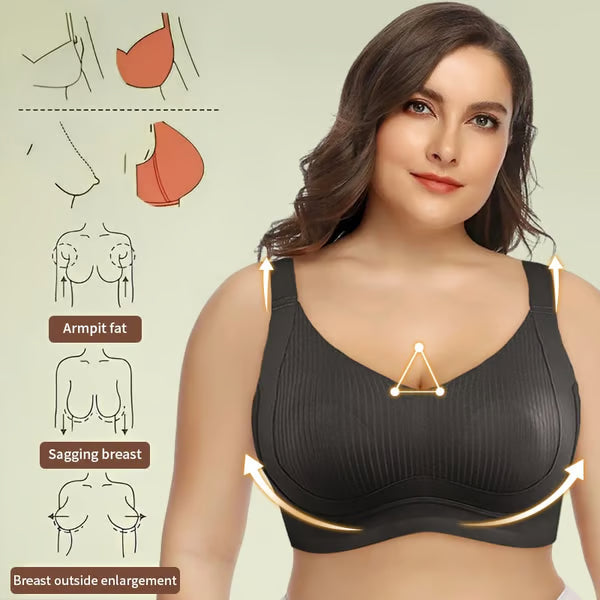 Wire-free bra