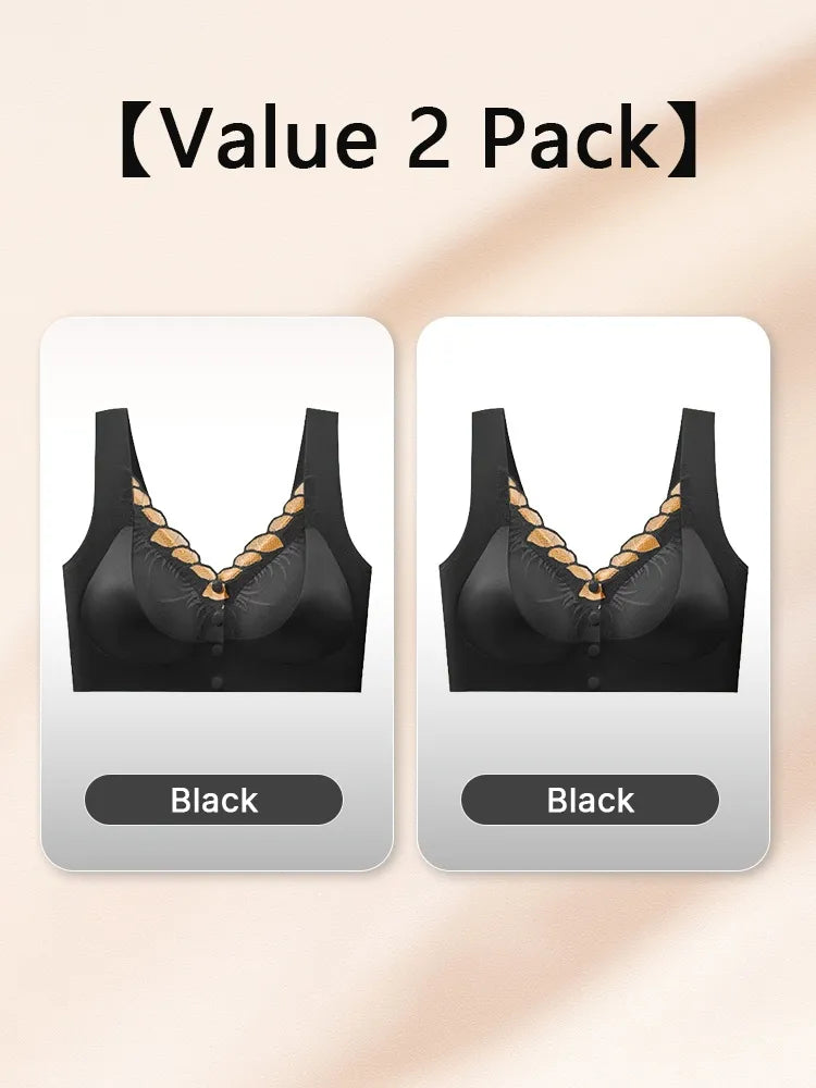 wear Lace Front Closure Bra Full Coverage Secure Support Wireless Sleep Comfort