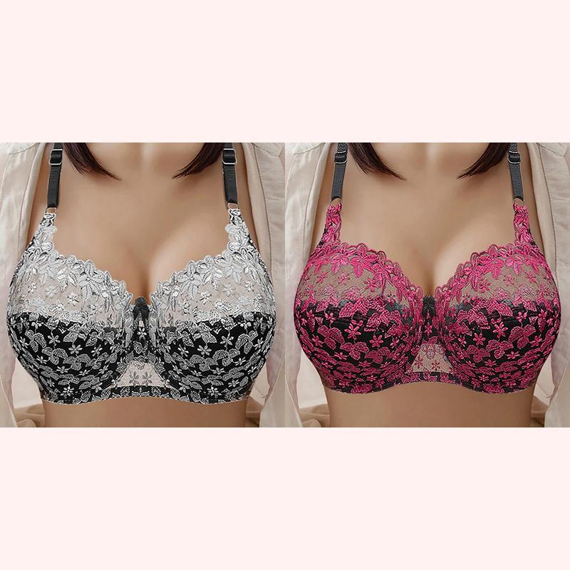 🔥Pay 1 Get 3(3packs)🔥PLUS SIZE BRA WOMEN UNDERWEAR WIRE FREE COMFORT SOFT THIN BREATHABLE