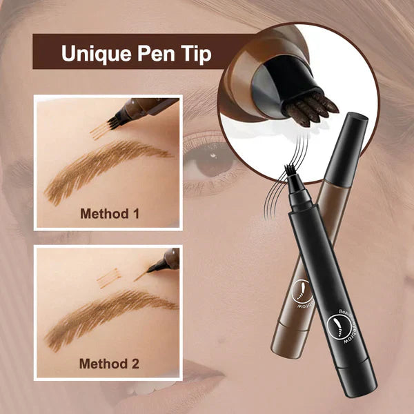 Waterproof Four-tip Beard and Eyebrow Pen