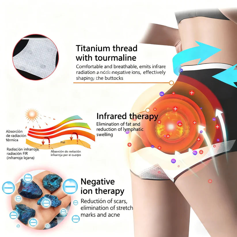 🎉 Limited-time offer – huge discount! 💰 Alisanda™ Self-regulating tourmaline shaping shorts with titanium fiber