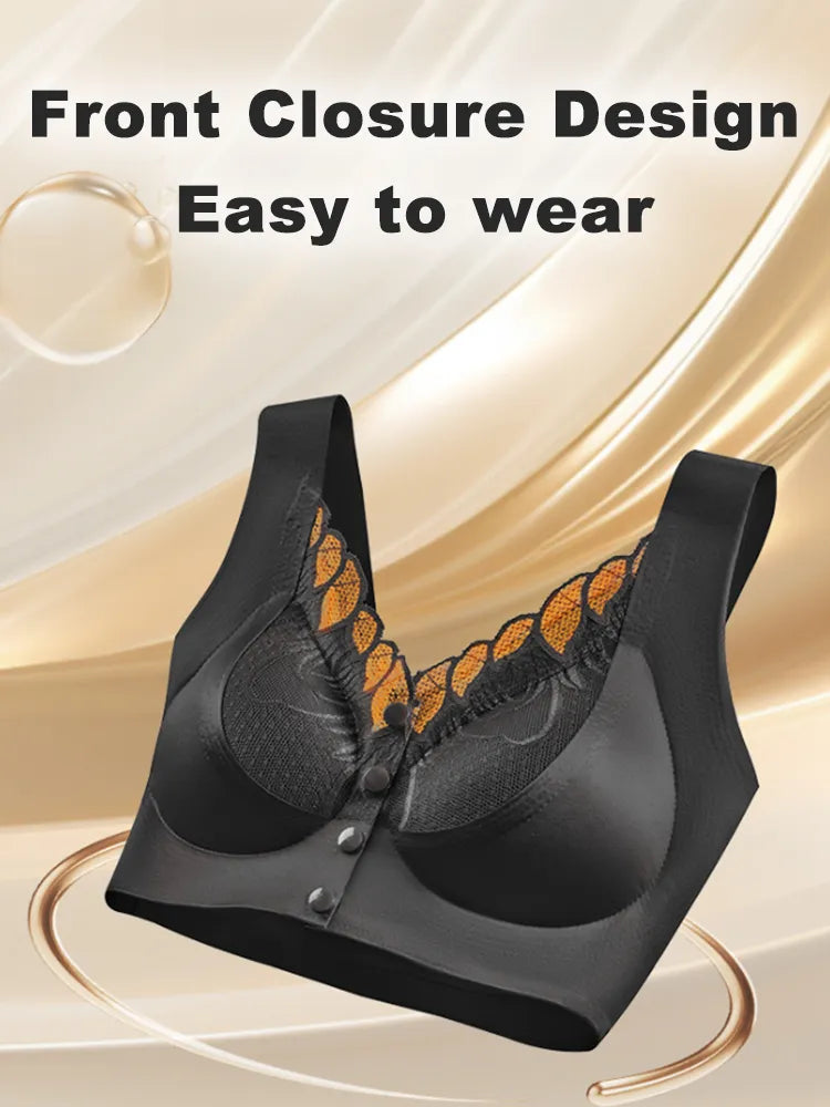 wear Lace Front Closure Bra Full Coverage Secure Support Wireless Sleep Comfort