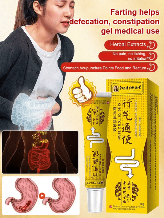 🔥[Gastrointestinal problems cured with a single touch]🔥 Medical antipyretic gel for promoting qi circu